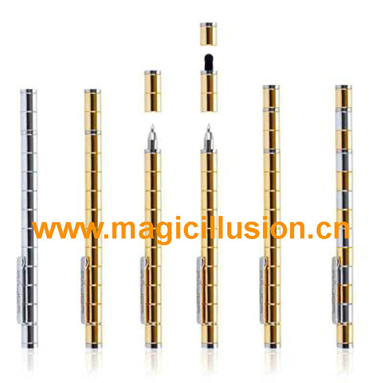 Gold magnet pen magic tricks